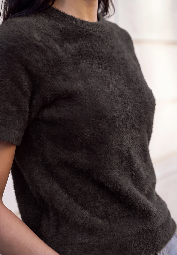 Studio_LTD QR_Fluffy knit look, charred brown 17850 Bild 6