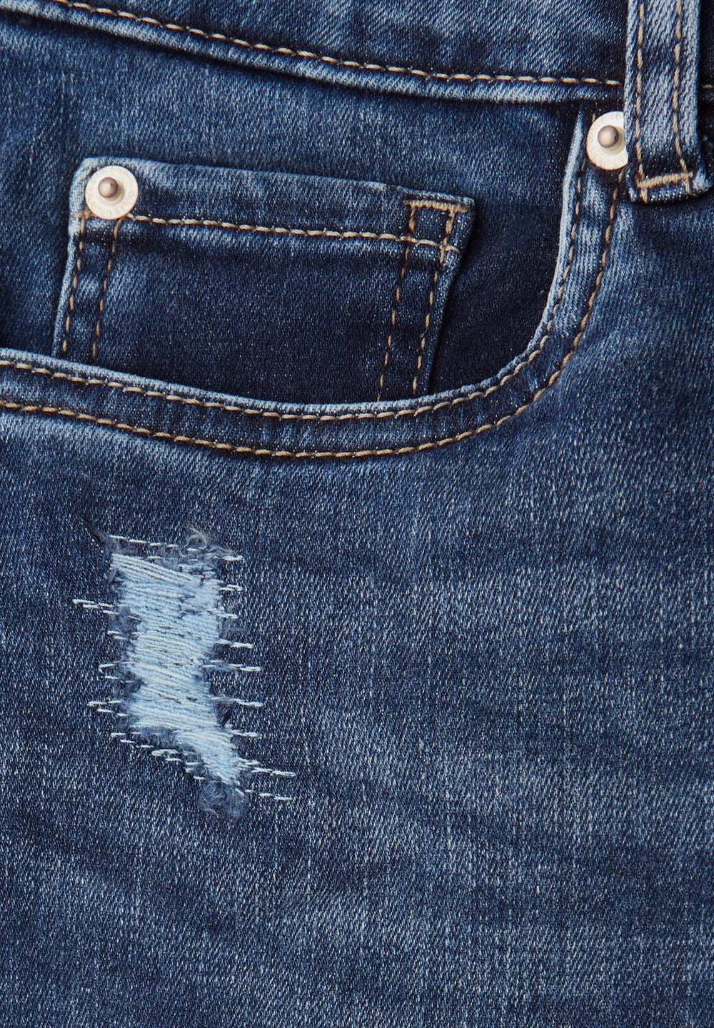 Studio QR Style Skinny,hw,dark, dark blue authentic wash 17258 Bild 2