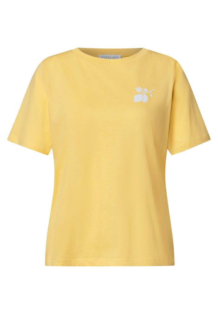 Studio_Shirt w.back print, snap yellow 27739 Bild 1