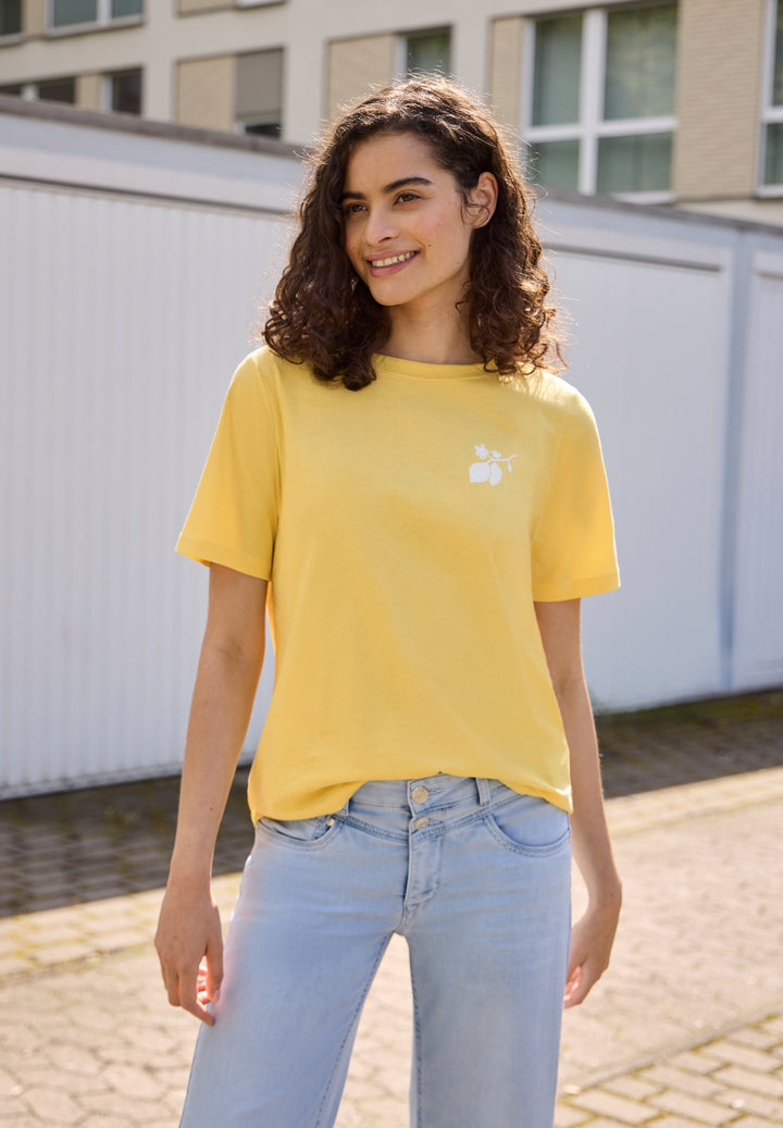 Studio_Shirt w.back print, snap yellow 27739 Bild 3