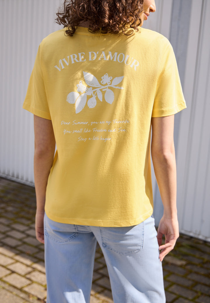Studio_Shirt w.back print, snap yellow 27739 Bild 4
