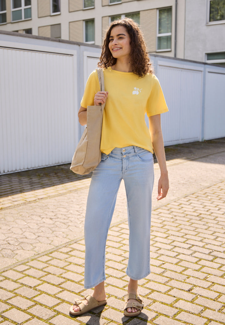 Studio_Shirt w.back print, snap yellow 27739 Bild 5