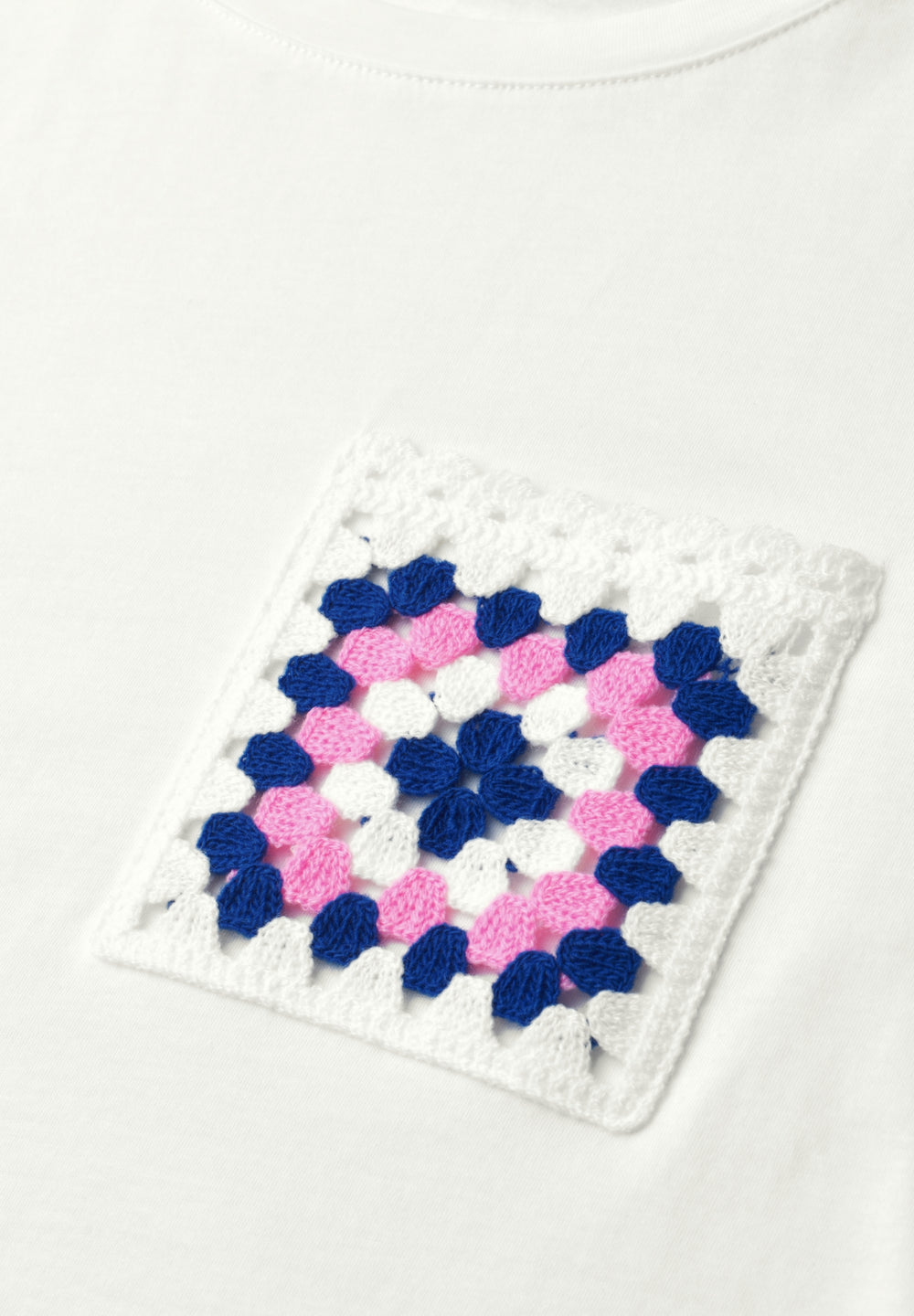 Studio_Shirt w.colorful croche, off white 10108 Bild 2