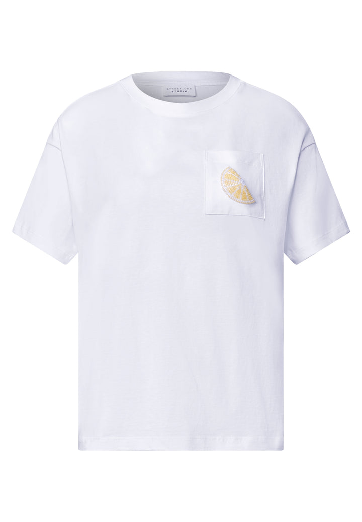 Studio_Shirt w.small pearl lem, White 20000 Bild 1