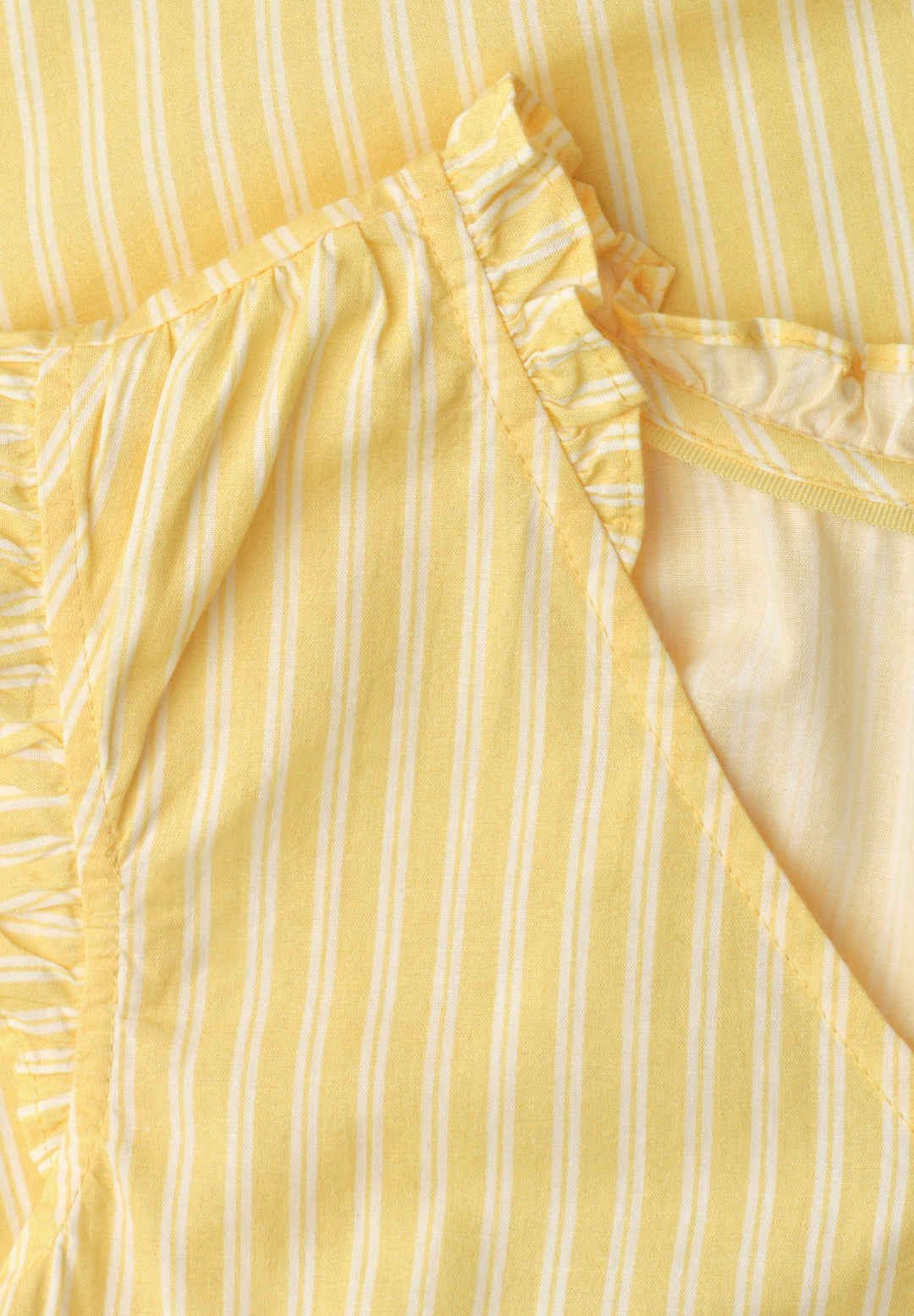 Studio_Striped V-neck blouse w, snap yellow 27739 Bild 2