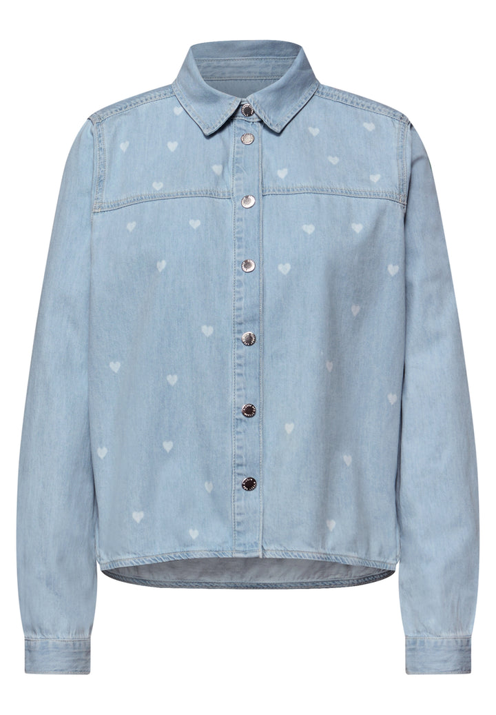 Studio Style Blouse,light blue, Light Blue laser washed 17804 Bild 1