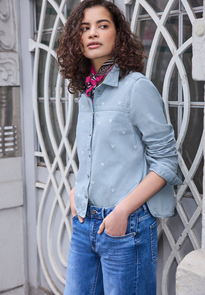 Studio Style Blouse,light blue, Light Blue laser washed 17804 Bild 6