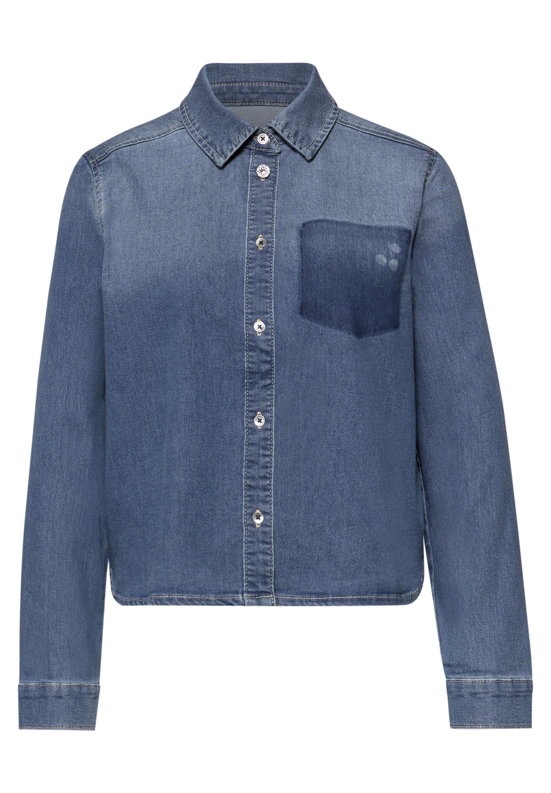 Studio Style Blouse,mid blue, mid blue authentic washed 17898 Bild 1
