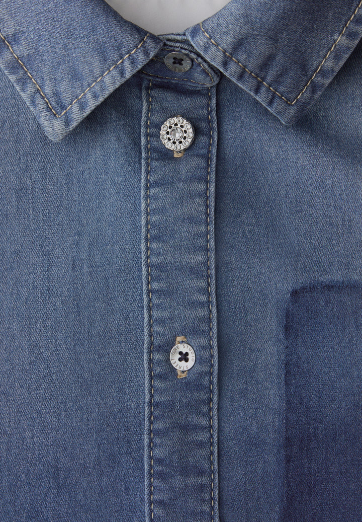 Studio Style Blouse,mid blue, mid blue authentic washed 17898 Bild 2