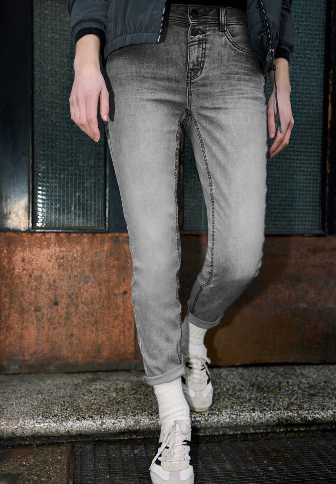 Studio Style Casual Slim,mw,gr, grey washed 17805 Bild 5