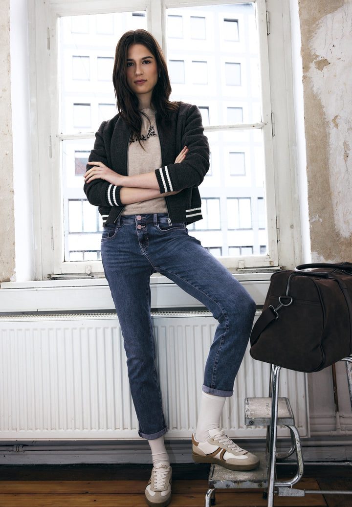 Studio Style Casual Slim,mw,me, Medium Blue Washed 17717 Bild 5