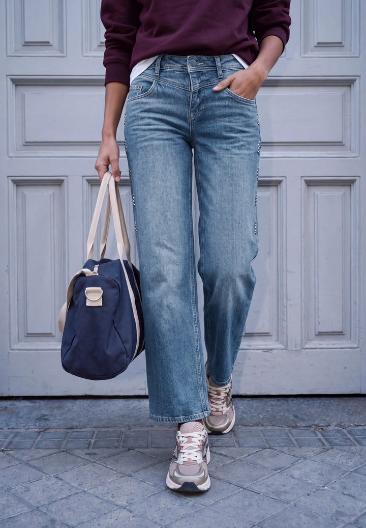 Studio Style Luca Wide Leg,mw,, mid blue authentic washed 18330 Bild 3