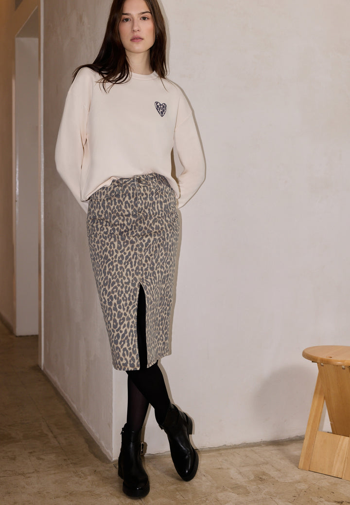 Studio Style, Midi Skirt,leo p, leo printed wash 17808 Bild 3