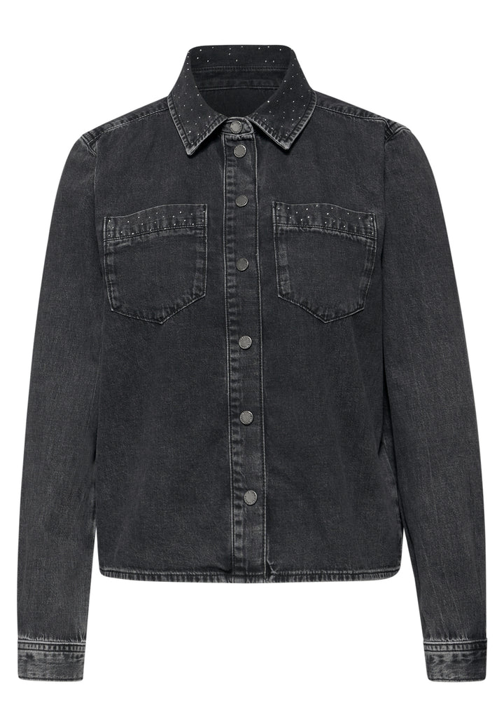 Studio Style,Overshirt,black w, Black Random Washed 17641 Bild 1