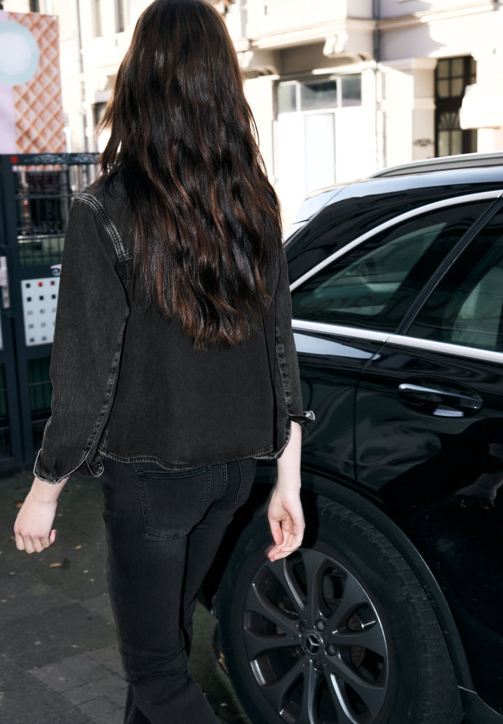 Studio Style,Overshirt,black w, Black Random Washed 17641 Bild 4