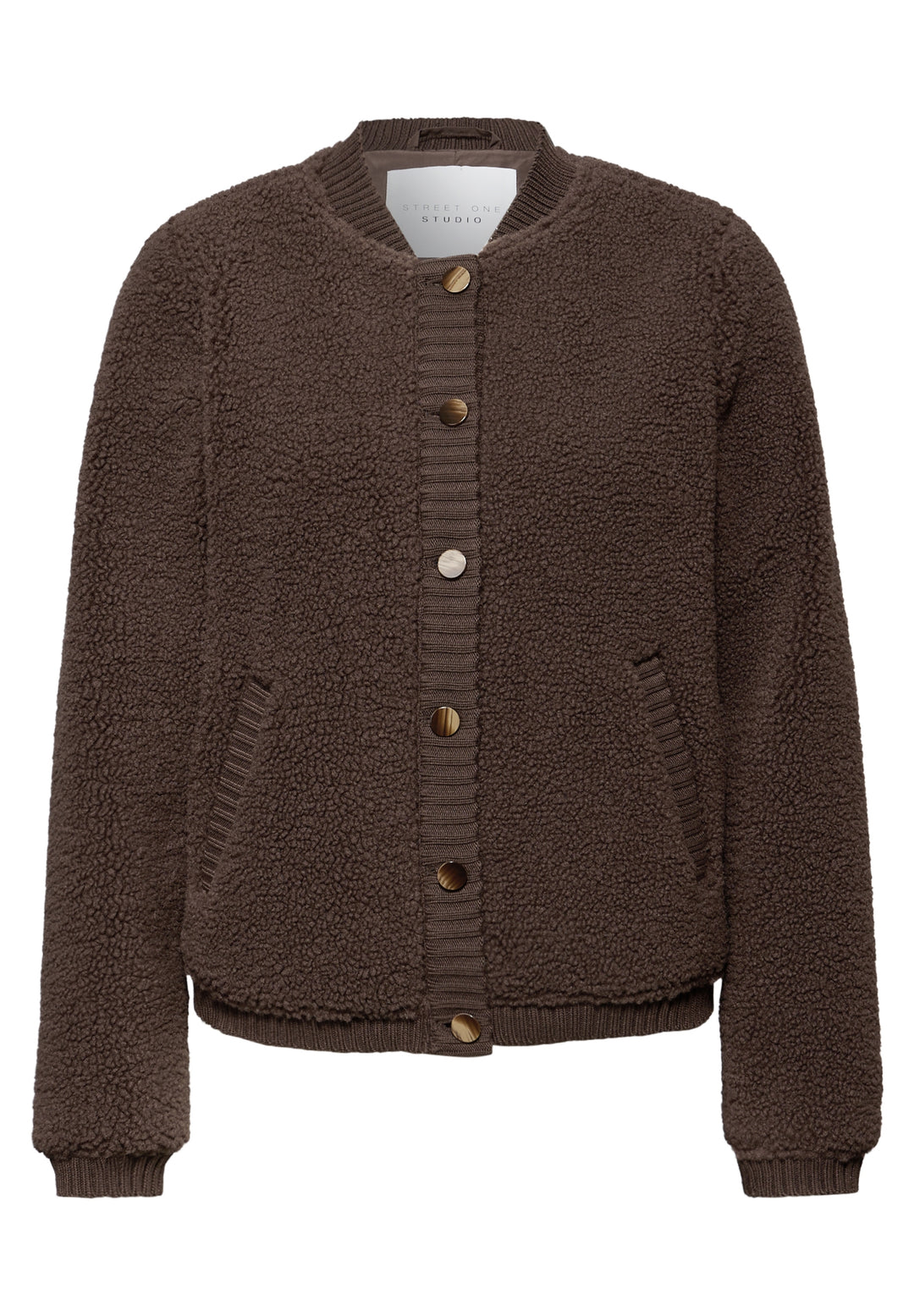 Studio Teddy Bomber Jkt w. Kni, java brown 17518 Bild 1