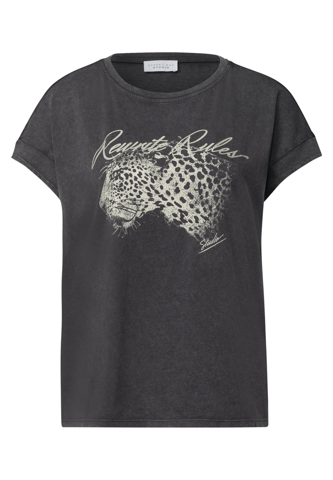 Studio_Washed leo partprint sh, washed out grey 26198 Bild 1