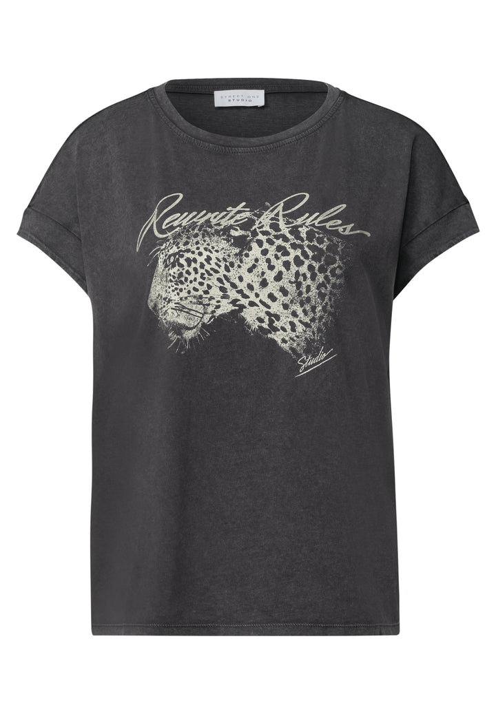 Studio_Washed leo partprint sh, washed out grey 26198 Bild 1