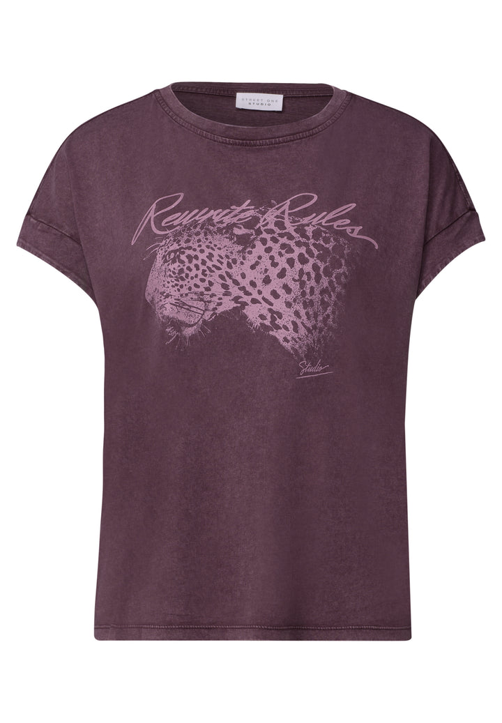 Studio_Washed leo partprint sh, very berry 27464 Bild 1