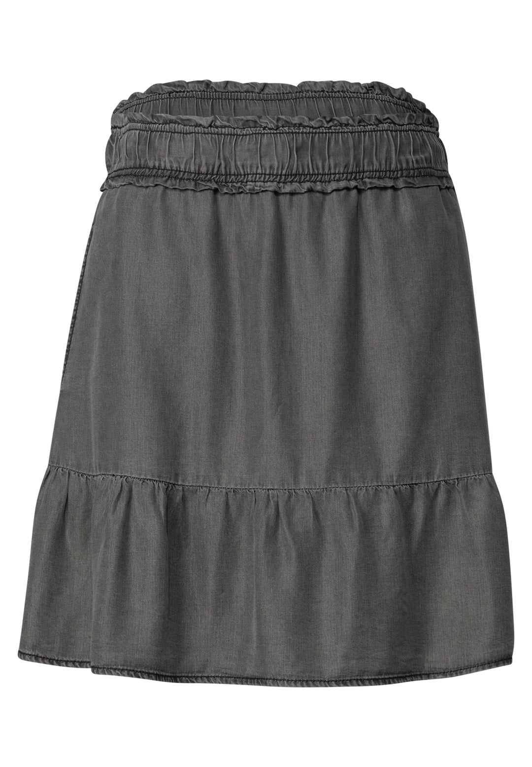 Studio_washed volant skirt_sol, tencel grey 17988 Bild 1