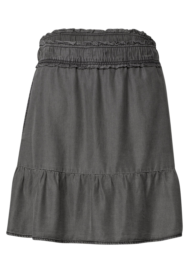 Studio_washed volant skirt_sol, tencel grey 17988 Bild 1