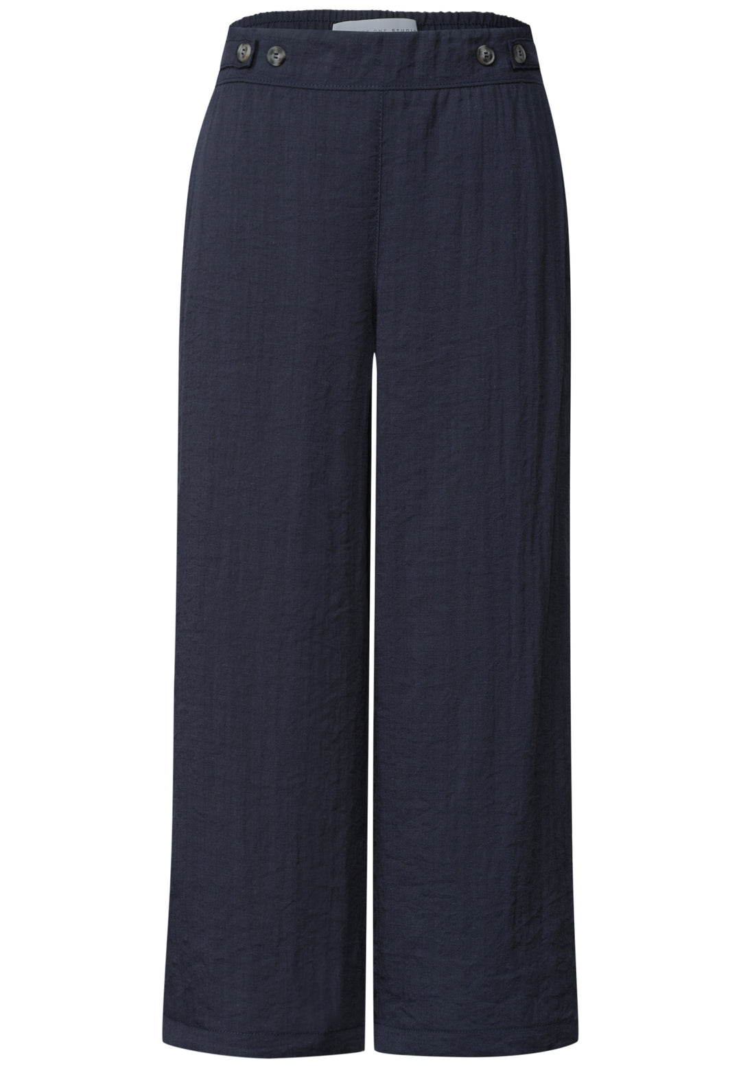 Studio_Wide Leg MW linen look, maritime blue 17823 Bild 1