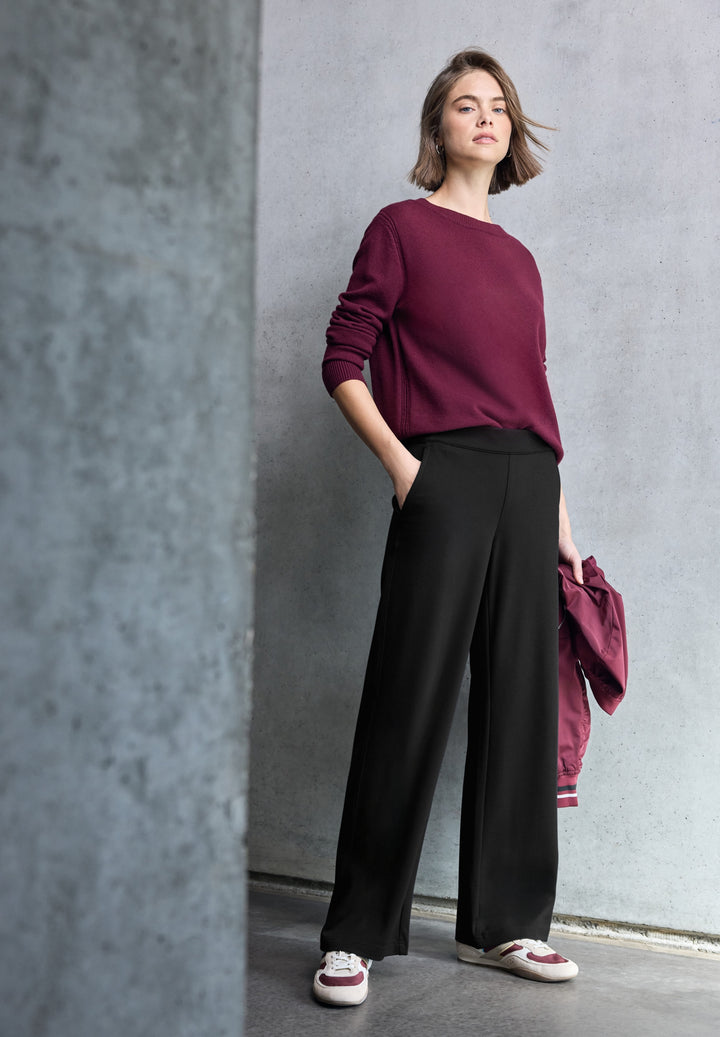Studio_Wide Leg MW Punto di Ro, Black 10001 Bild 5