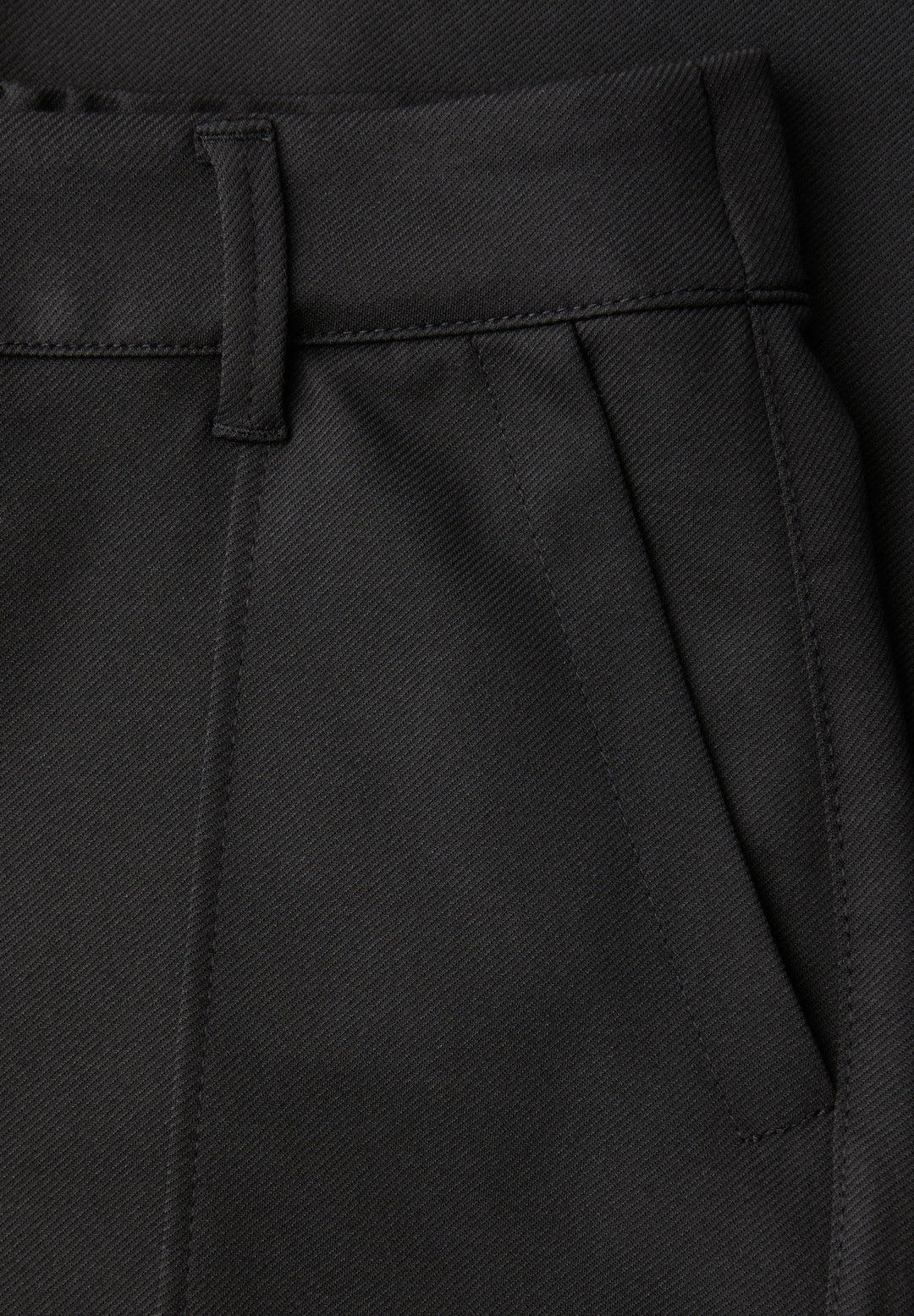 Studio_Wide leg Twill MW, Black 10001 Bild 2