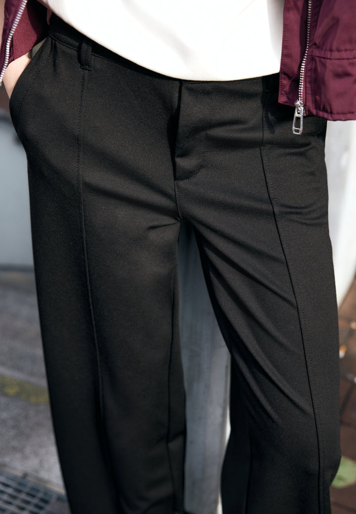 Studio_Wide leg Twill MW, Black 10001 Bild 7