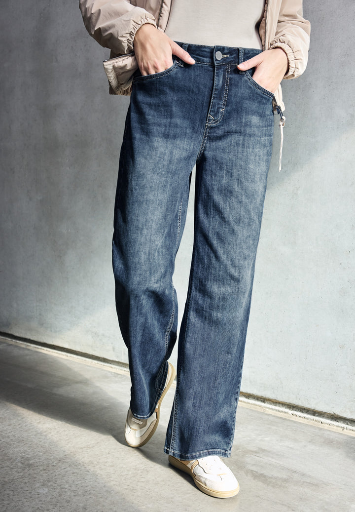 Style_QR_Studio_Wide Leg,loose, Dark Blue Clean Wash 17070 Bild 3