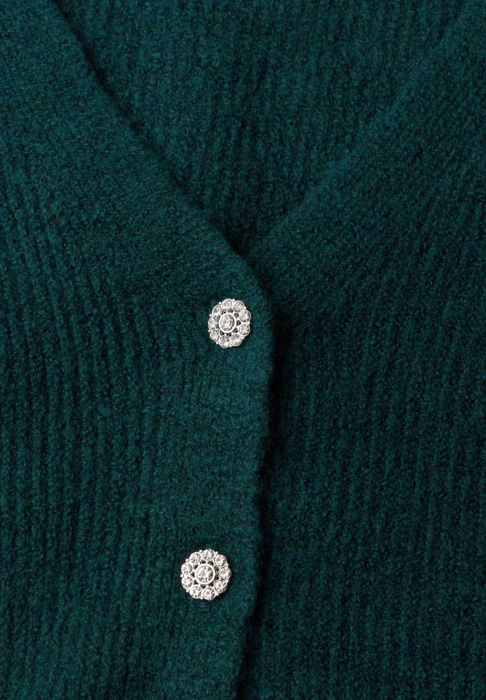 V-neck cardigan, mossed green mel. 18112 Bild 2