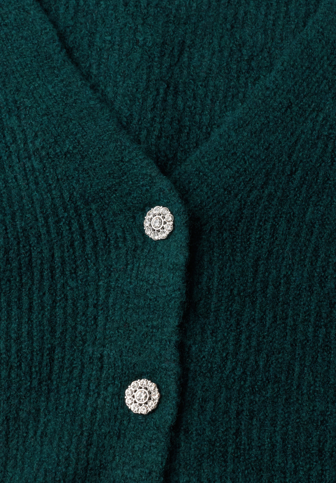 V-neck cardigan, mossed green mel. 18112 Bild 2