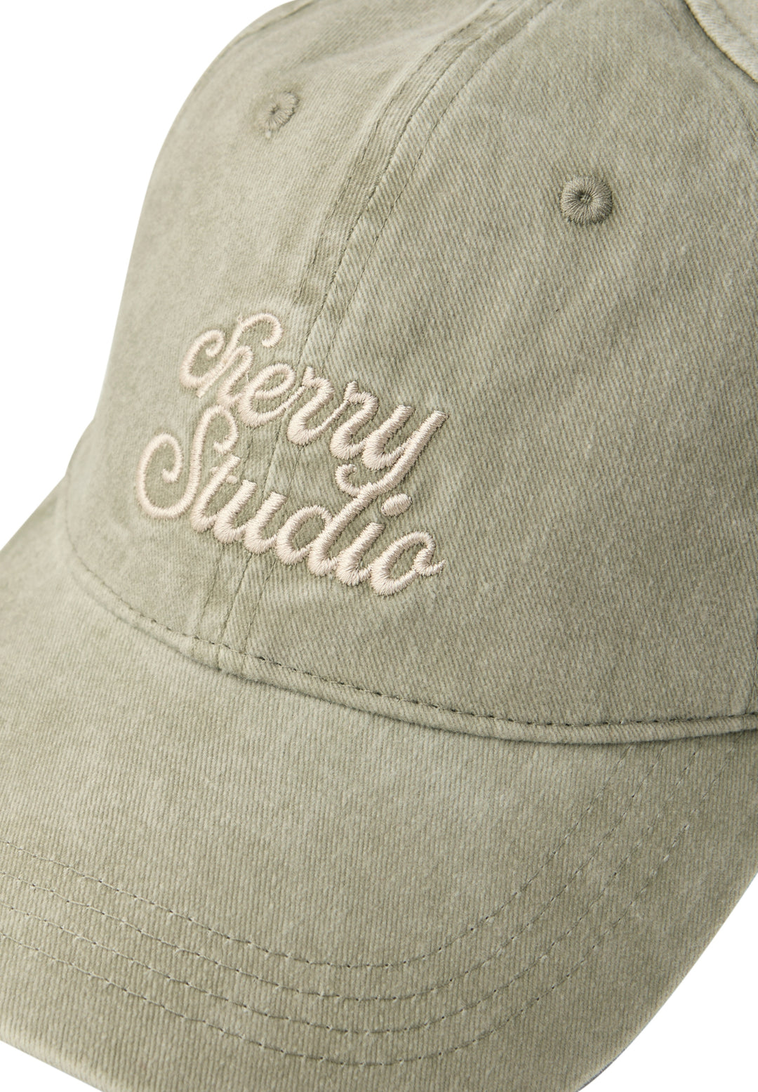 Washed Cap with Slogan, Lichen Green 26636 Bild 2