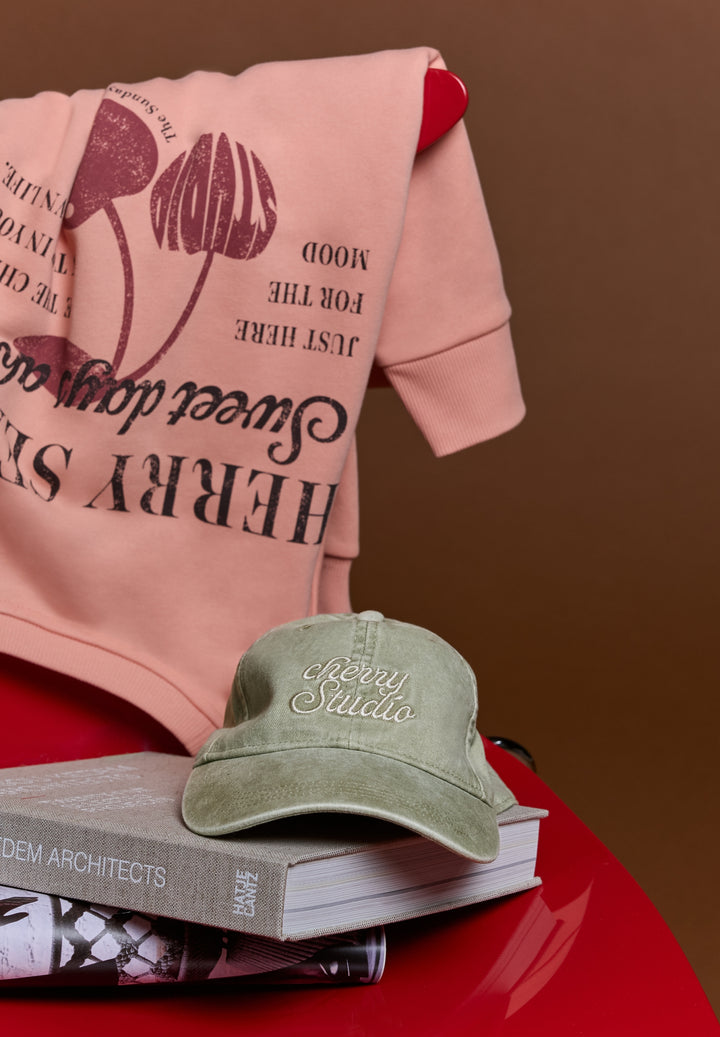 Washed Cap with Slogan, Lichen Green 26636 Bild 5