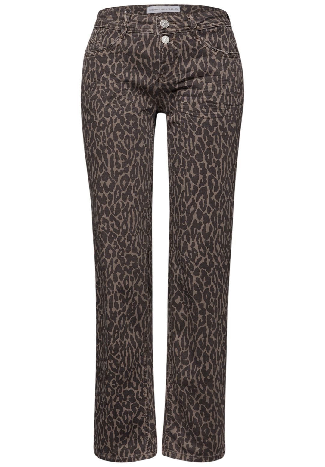 Style Amalia Straight Leg,mw,l, Leo Print washed 17787 Bild 1