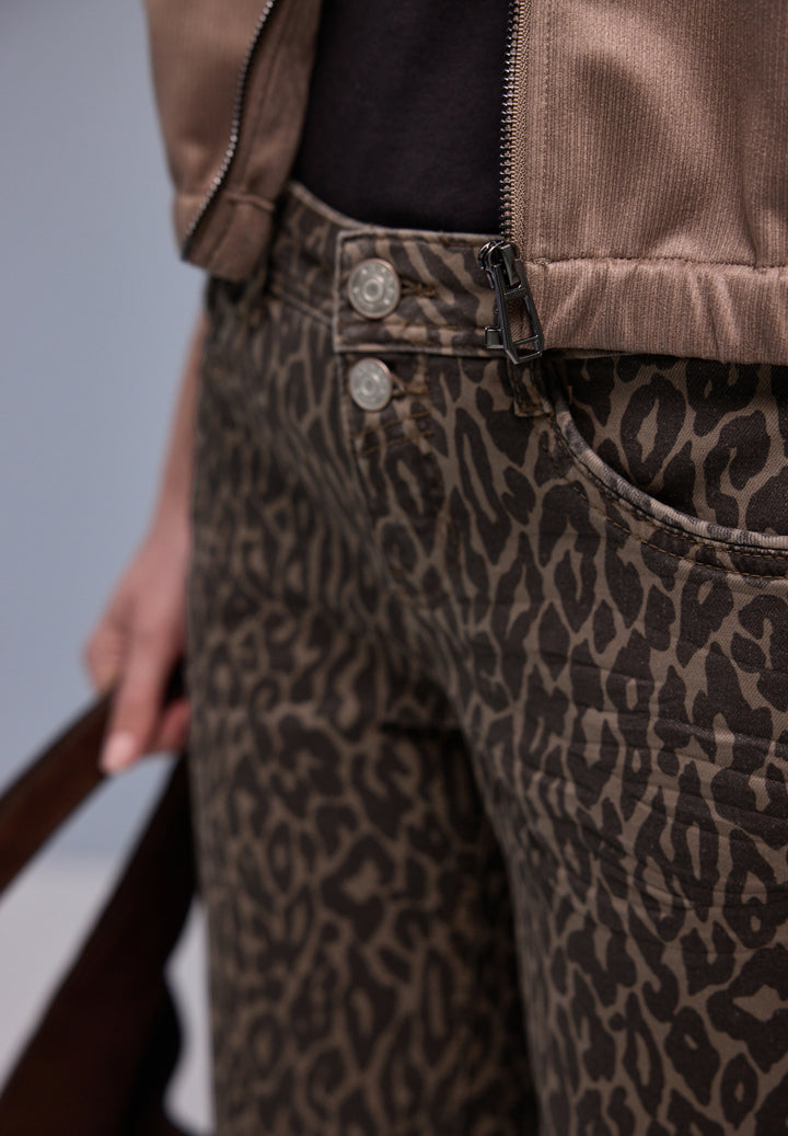 Style Amalia Straight Leg,mw,l, Leo Print washed 17787 Bild 6