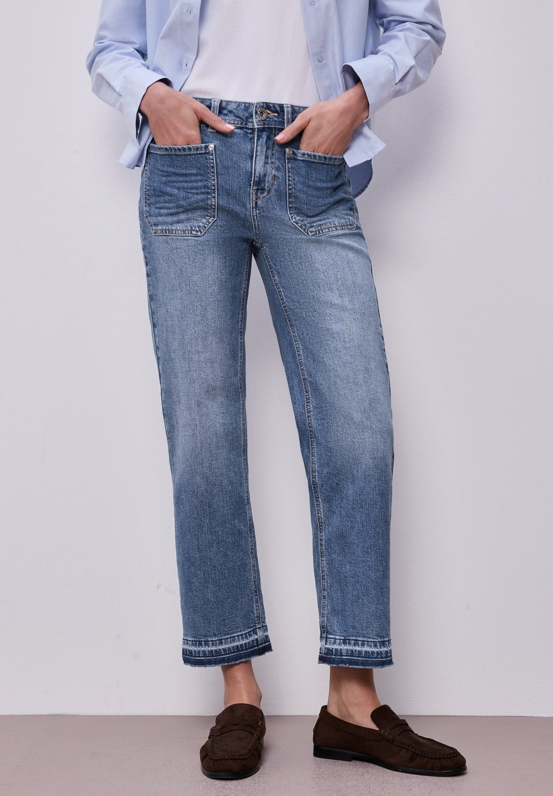 Style Amalia Straight Leg,mw,m, mid blue washed 17888 Bild 5
