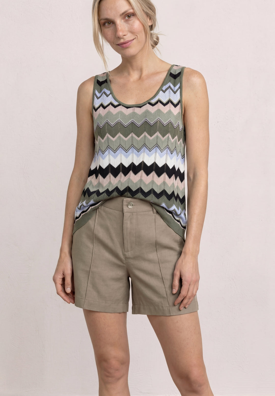 Style_Bermuda Twill CO-Modal H, dark beige 17729 Bild 7