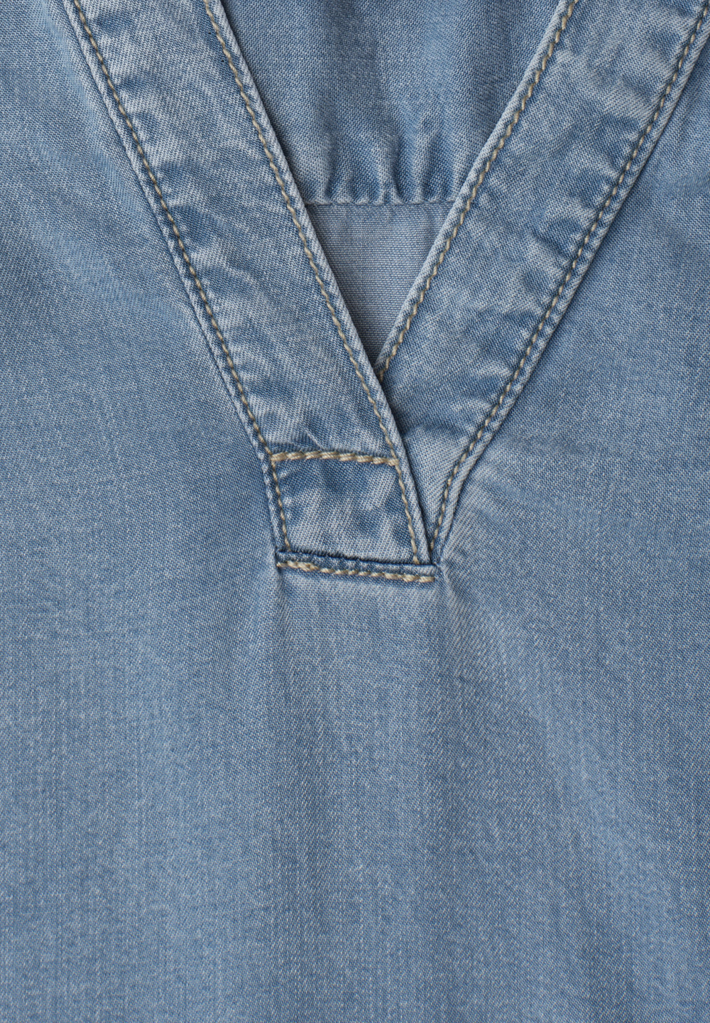 Style,Blouse ruffles,light blu, Light Blue Washed 18087 Bild 2