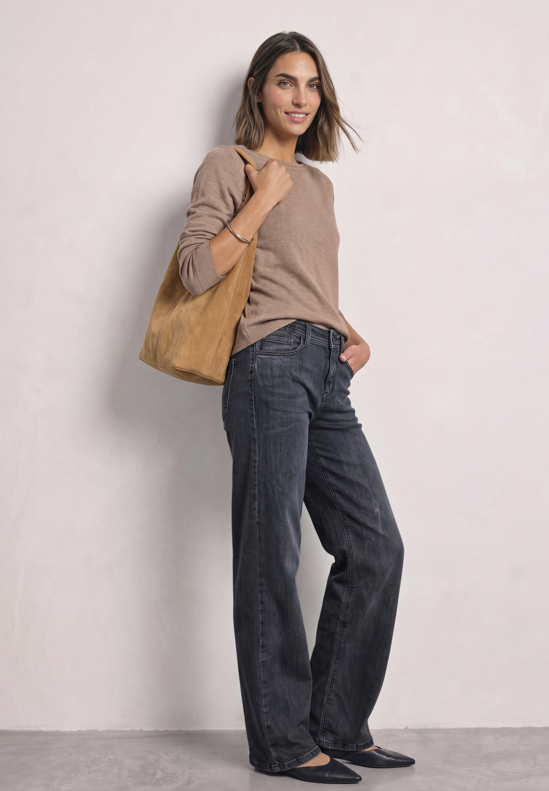 Style Emee Wide Leg,hw, grey w, Steel Grey Washed 18297 Bild 4
