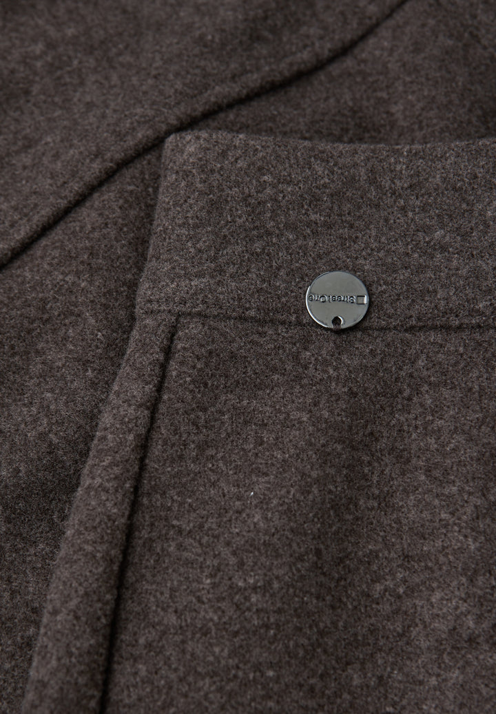 Style Maja Fake wool_solid, rustic brown mel. 17264 Bild 2