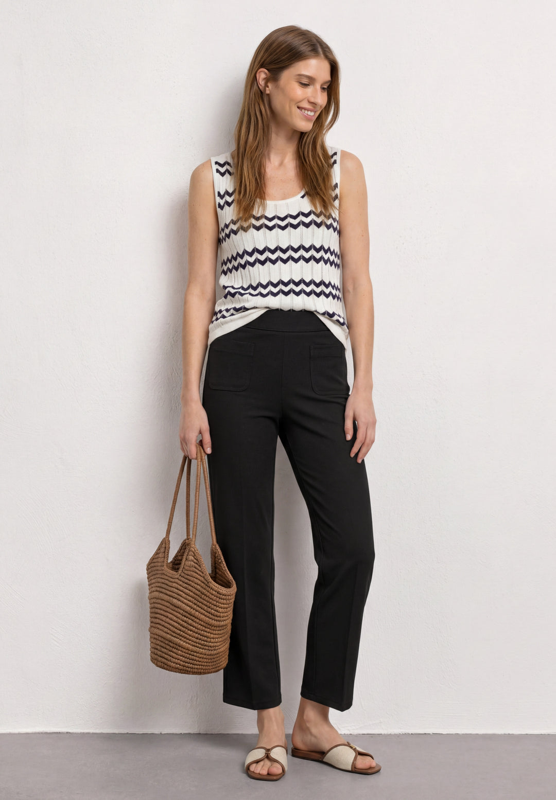Style QR Amalia Straight leg F, Black 10001 Bild 5