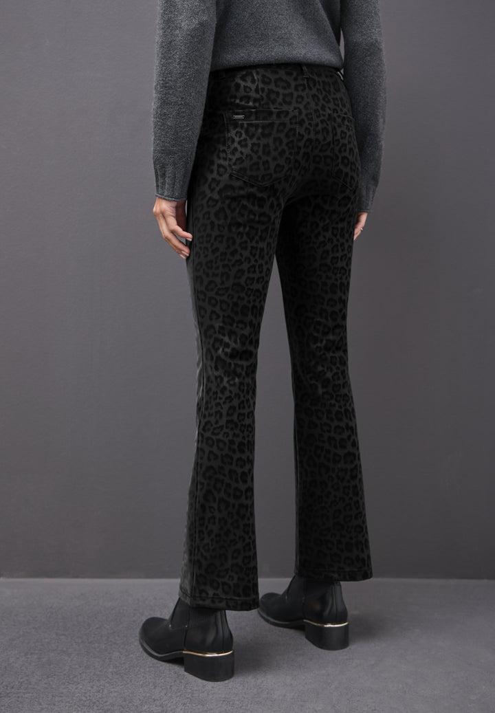 Style_York Bootcut Leo Coating, Black 20001 Bild 4