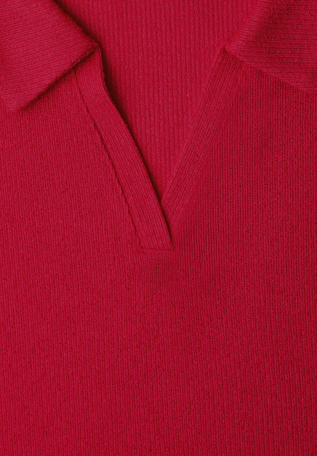 summer knit look polo shirt, salsa red 17504 Bild 2