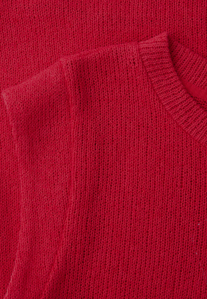summer knit look top, salsa red 17504 Bild 2