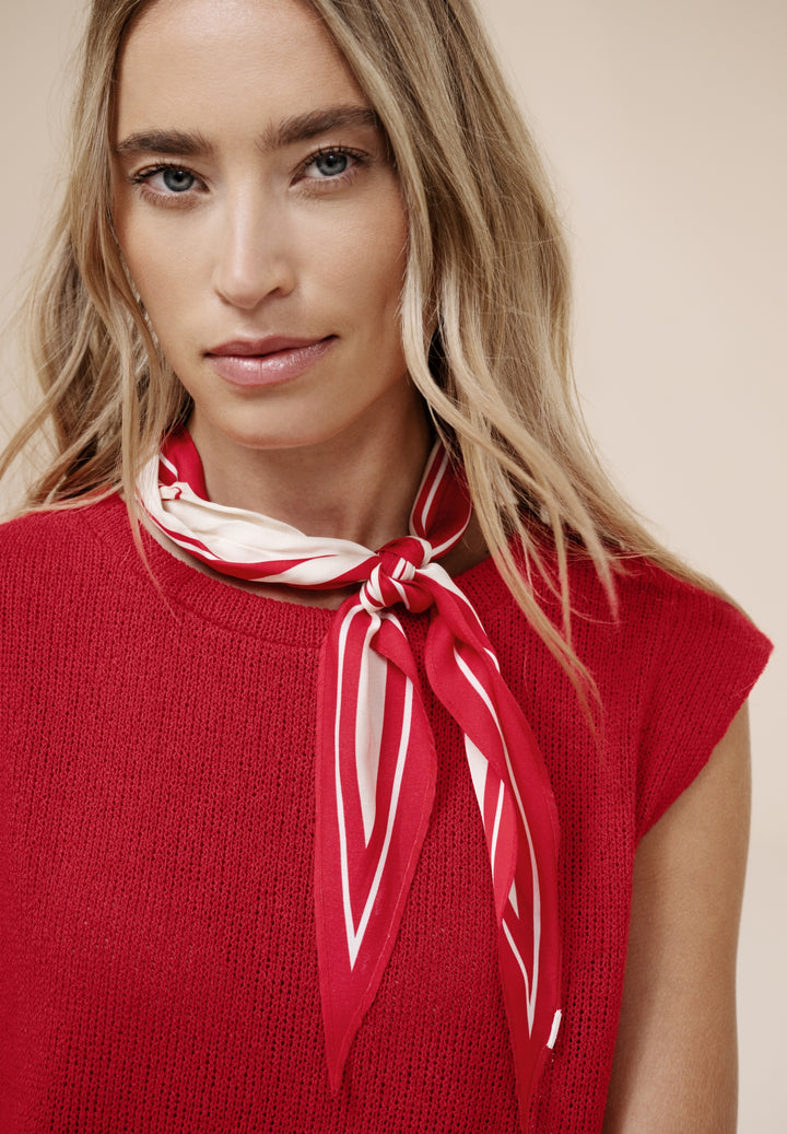 summer knit look top, salsa red 17504 Bild 3