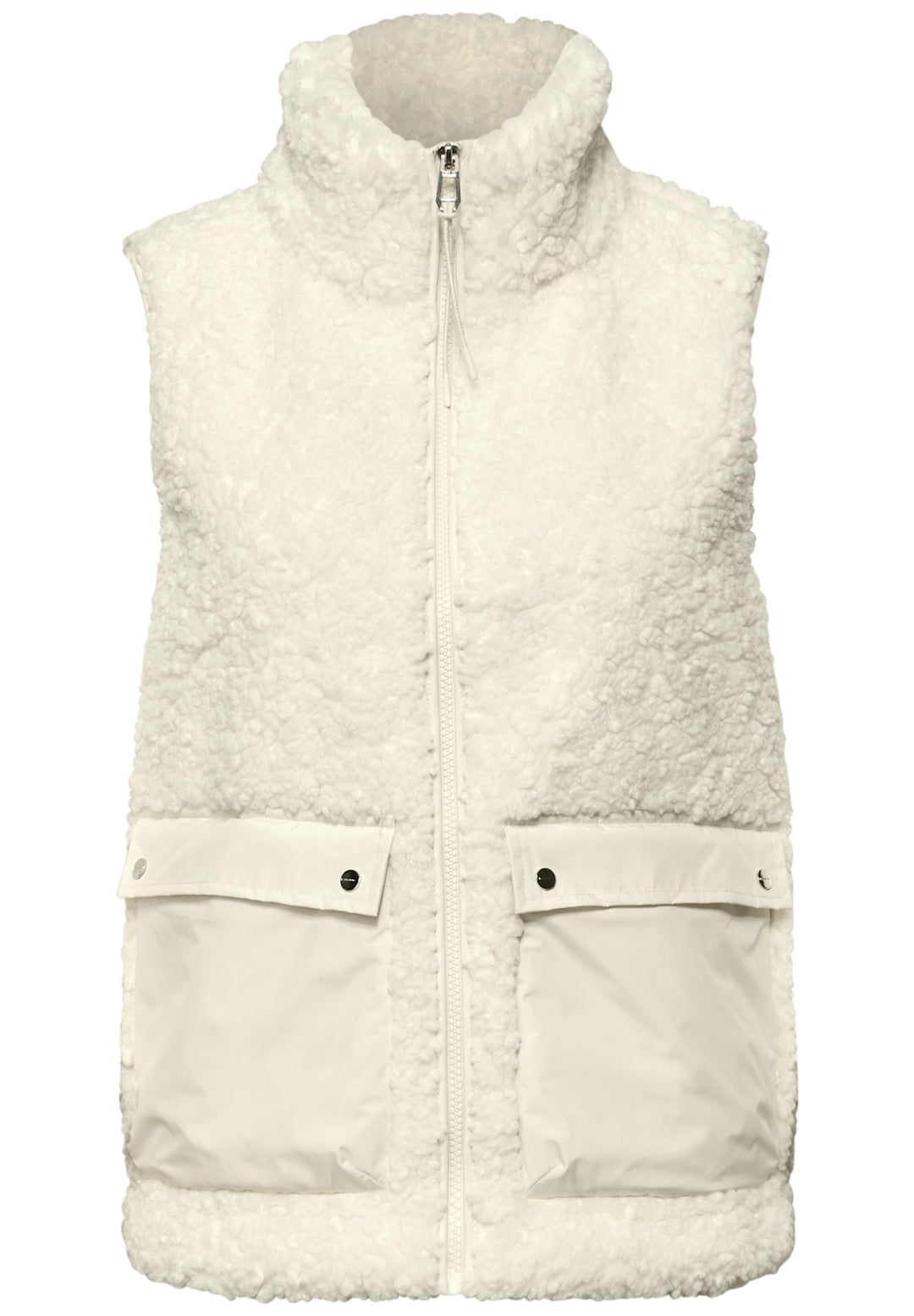 Teddy Vest w. Patched Pockets, eggshell ecru 14035 Bild 1