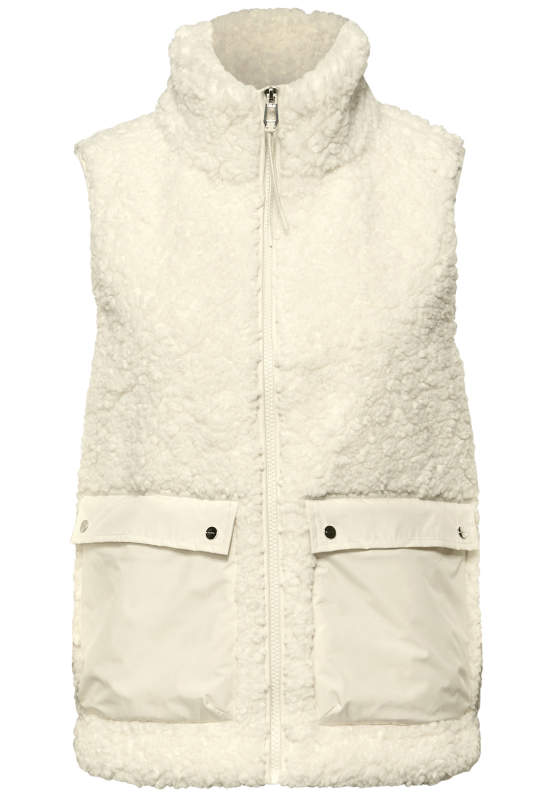 Teddy Vest w. Patched Pockets, eggshell ecru 14035 Bild 1