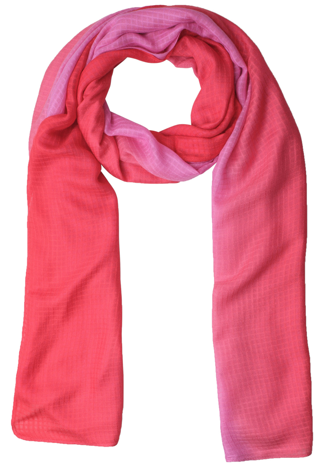 Transparent Grid Longscarf, salsa red 27504 Bild 1