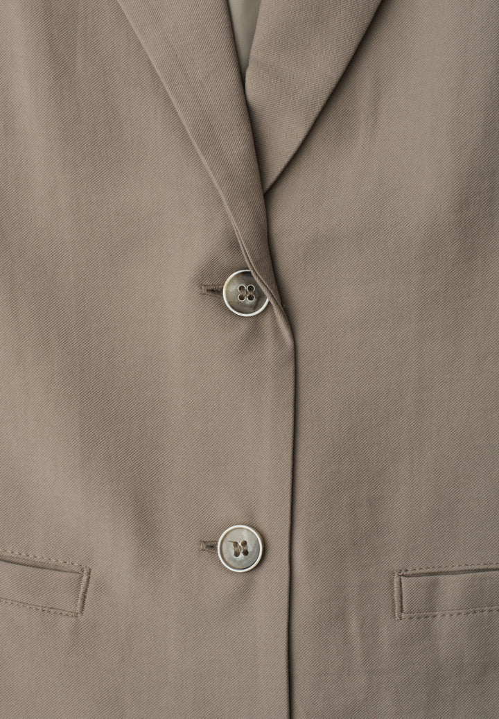 Vest A-Line Rever Pocket Twill, dark beige 17729 Bild 2